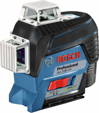 Линейный лазерный нивелир BOSCH GLL 3-80 CG (осепостроитель, уровень)