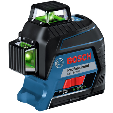 Линейный лазерный нивелир BOSCH GLL 3-80 G AA (осепостроитель, уровень)